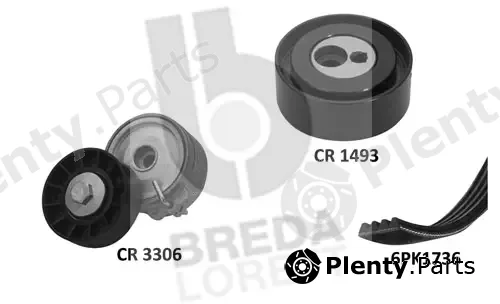 Breda Lorett KCA0007 — V-Ribbed Belt Set