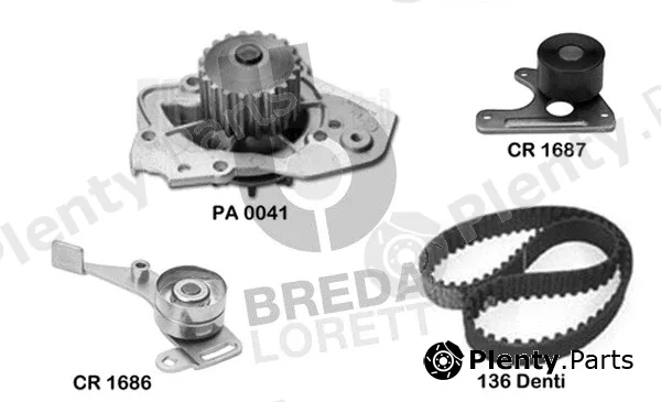 Breda Lorett KPA0116A — Water Pump & Timing Belt Kit