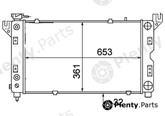 Allmakes 4682785 — Radiator, engine cooling