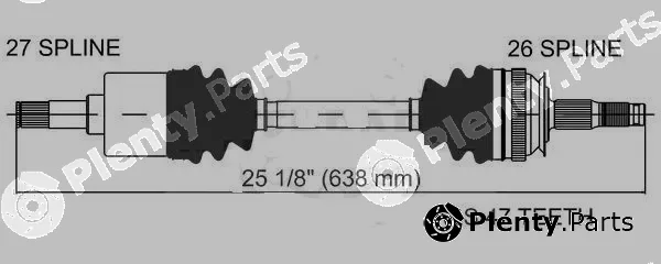 Allmakes 4641883 — Propshaft, axle drive