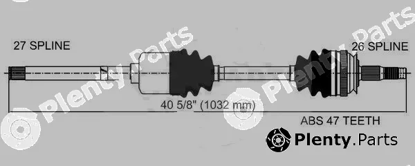 Allmakes 4641884 — Propshaft, axle drive