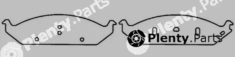Allmakes 17D650B — Brake Pad Set, disc brake