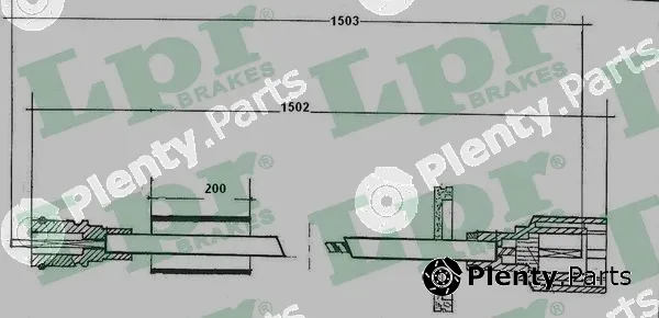 LPR C0053SP — Speedometer Cable