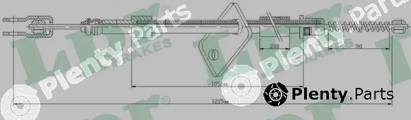 LPR C1676B — Cable Pull, parking brake