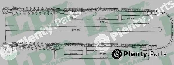 LPR C0203B — Cable Pull, parking brake