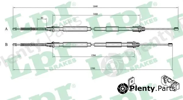 LPR C0269B — Cable Pull, parking brake