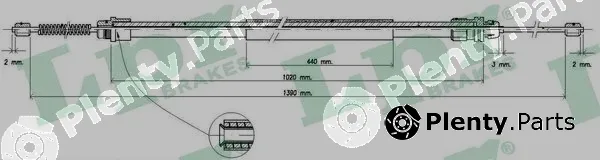 LPR C0741B — Cable Pull, parking brake