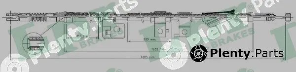 LPR C0309B — Cable Pull, parking brake