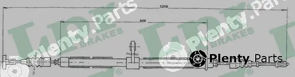 LPR C0019B — Cable Pull, parking brake