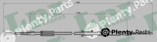 LPR C0015B — Cable Pull, parking brake