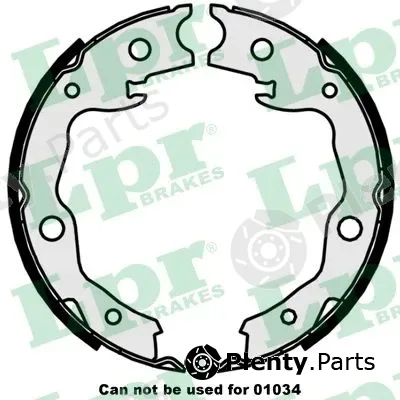 LPR 09870 — Brake Shoe Set, parking brake