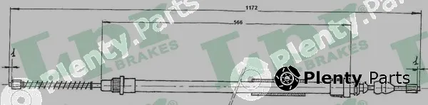 LPR C0722B — Cable Pull, parking brake