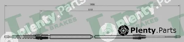 LPR C0001B — Cable Pull, parking brake