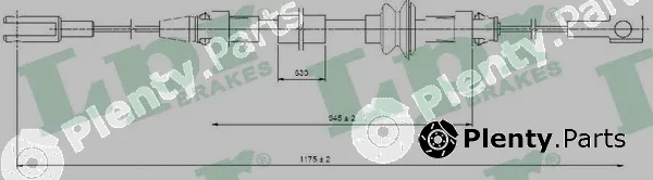 LPR C0368B — Cable Pull, parking brake