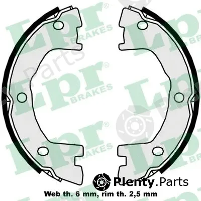 LPR 09250 — Brake Shoe Set, parking brake