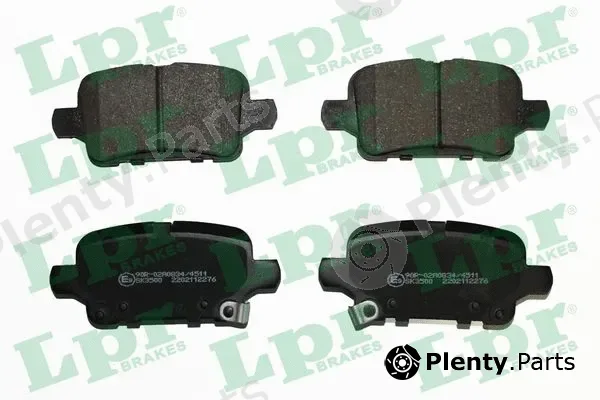 LPR 05P2276 — Brake Pad Set, disc brake