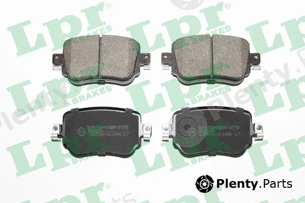 LPR 05P1986 — Brake Pad Set, disc brake