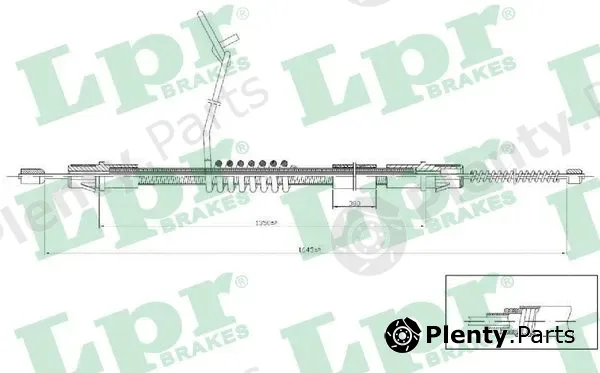 LPR C0287B — Cable Pull, parking brake