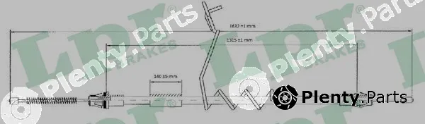LPR C0294B — Cable Pull, parking brake