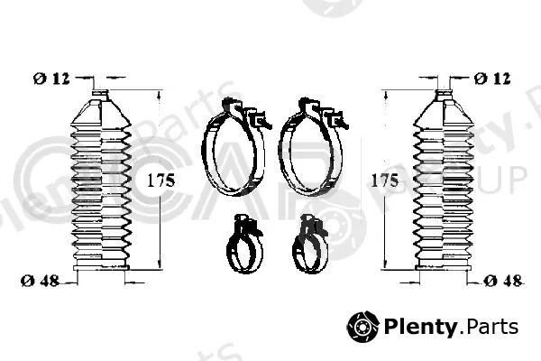 Ocap 0902534 — Bellow Kit, steering