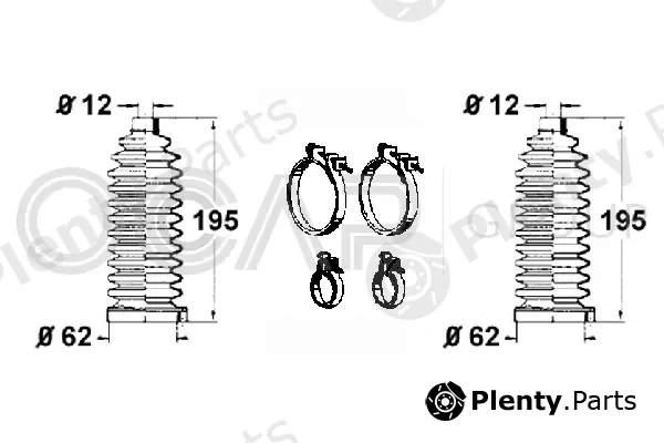Ocap 0902540 — Bellow Kit, steering
