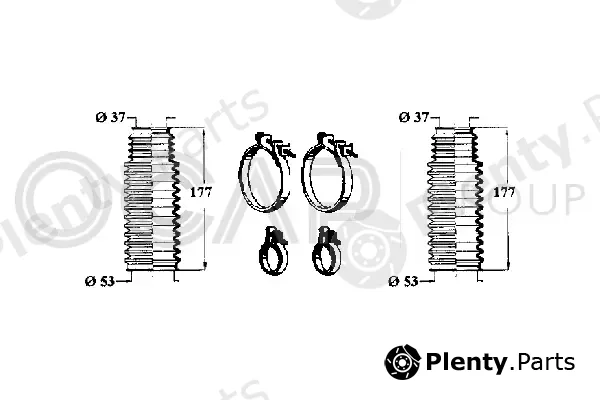 Ocap 0901022 — Bellow Kit, steering
