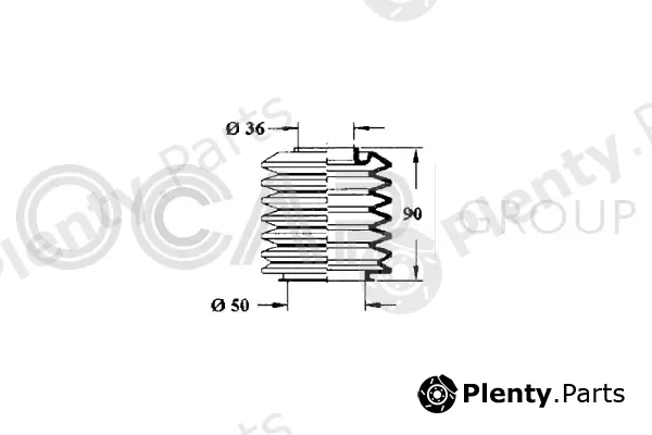 Ocap 1211135 — Bellow, steering