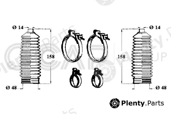 Ocap 0901692 — Bellow Kit, steering