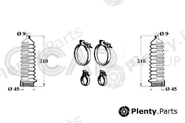 Ocap 0900419 — Bellow Kit, steering