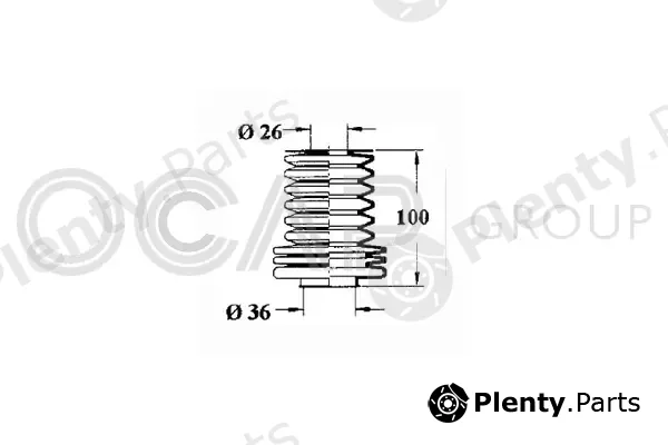 Ocap 1211120 — Bellow, steering