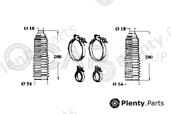 Ocap 0902426 — Bellow Kit, steering