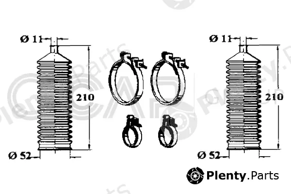 Ocap 0901326 — Bellow Kit, steering