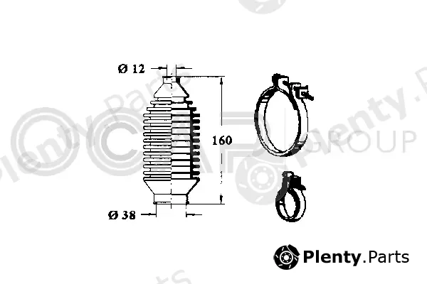 Ocap 0982873 — Bellow Kit, steering