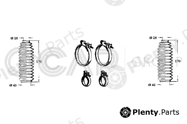 Ocap 0902871 — Bellow Kit, steering
