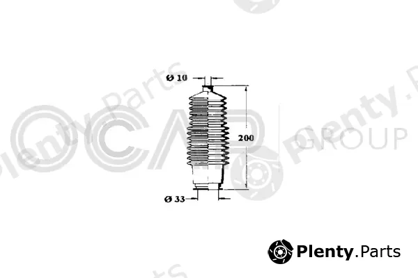 Ocap 1211128 — Bellow, steering