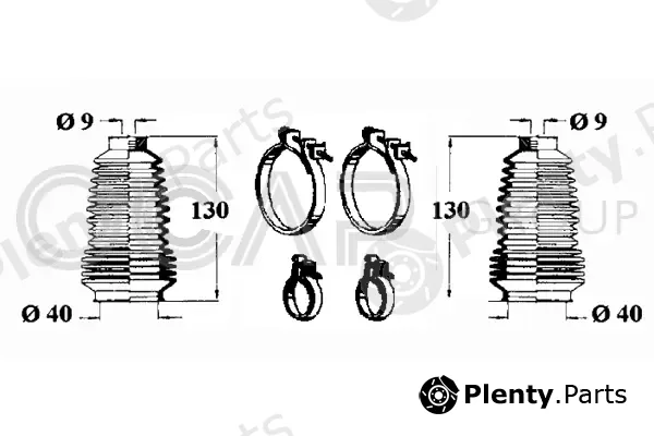 Ocap 0901173 — Bellow Kit, steering