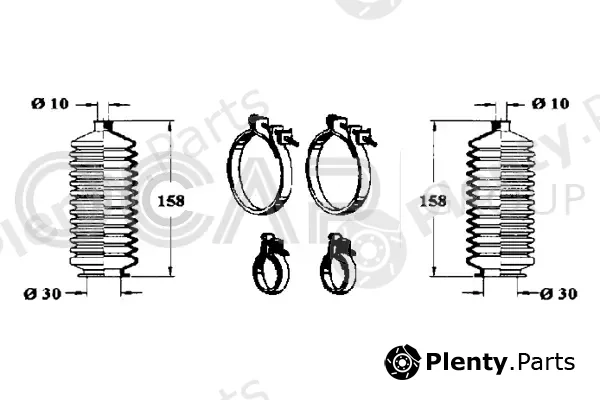 Ocap 0901622 — Bellow Kit, steering