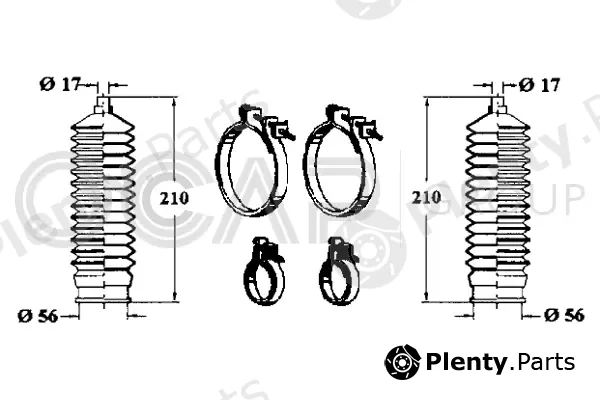 Ocap 0902237 — Bellow Kit, steering