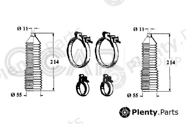 Ocap 0901161 — Bellow Kit, steering