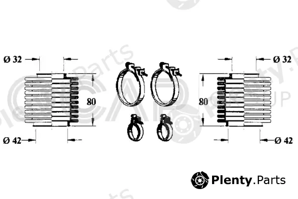 Ocap 0900789 — Bellow Kit, steering