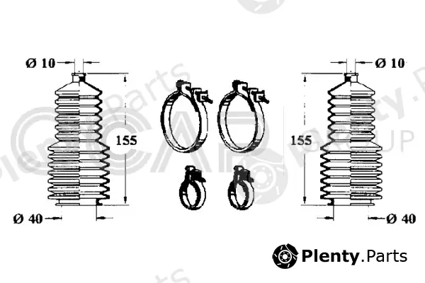 Ocap 0901632 — Bellow Kit, steering