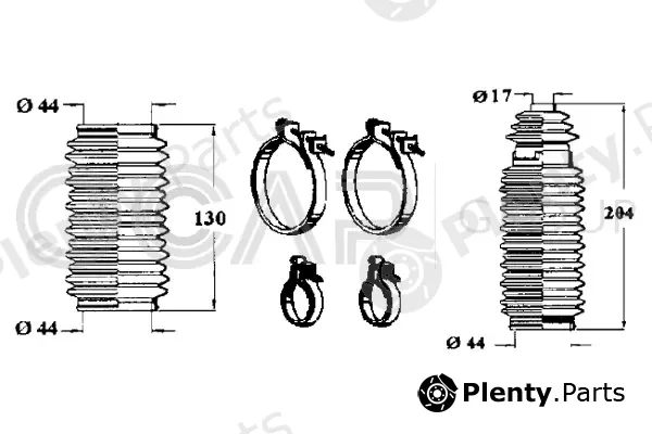 Ocap 0900307 — Bellow Kit, steering