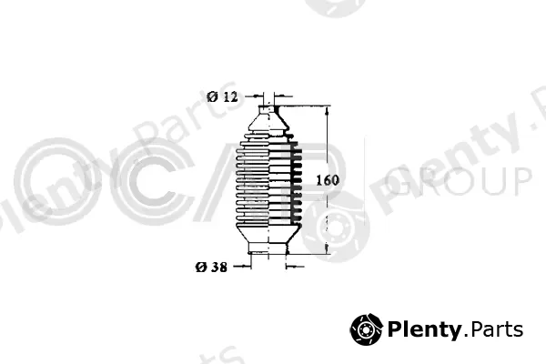 Ocap 1211149 — Bellow, steering