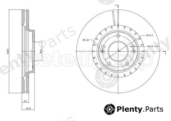 Trusting DF1818 — Brake Disc