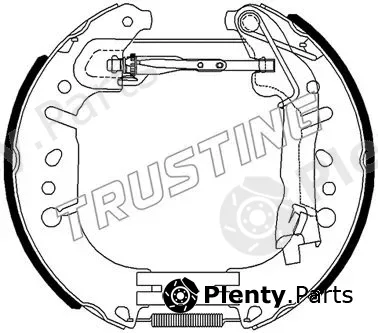 Trusting 6490 — Brake Shoe Set Kit premounted