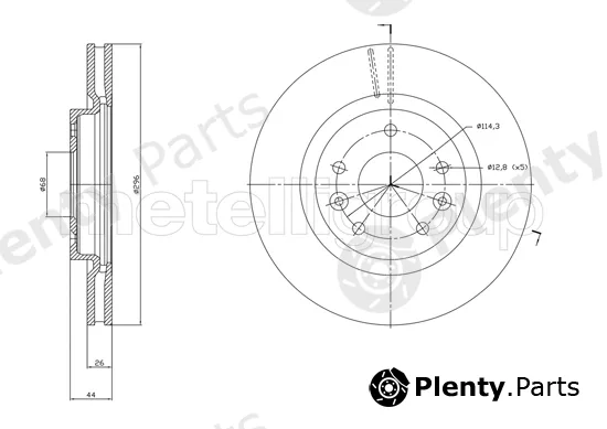 Trusting DF1762 — Brake Disc