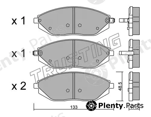 Trusting 925.0 — Brake Pad Set, disc brake