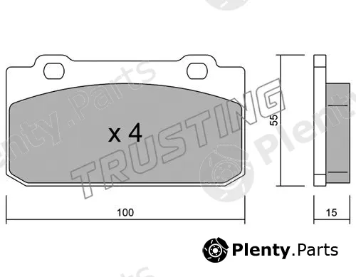 Trusting 042.0 — Brake Pad Set, disc brake