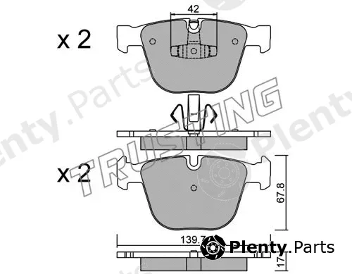 Trusting 789.6 — Brake Pad Set, disc brake