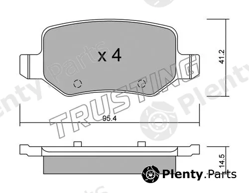 Trusting 581.0 — Brake Pad Set, disc brake